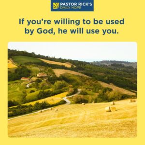 Rick Warren Instagram - If you wake up tomorrow morning, you have another opportunity to fulfill your mission. Expect God to use you. Discover more in today’s #DailyHope devotional. Click the link in profile or visit http://bit.ly/pastorrick.