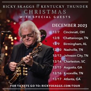 Ricky Skaggs Instagram - You know "Christmas Times A Coming" when 15-time GRAMMY winner and Country Music Hall of Fame member Ricky Skaggs and his ace backing band Kentucky Thunder play all your favorite Christmas songs in their refreshing acoustic style along with a few of their special friends! Go to rickyskaggs.com/tour and grab your tickets now!
.
.
.
.
#christmasmusic #christmassongs #rickyskaggs #christmas #holidaymusic #christmastour #bluegrass #countrymusic