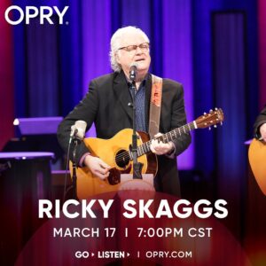 Ricky Skaggs Instagram - Happy St. Patrick’s Day! Ricky Skaggs is on the @opry TONIGHT Friday, 3/17! Go to Opry.com for more info on how to go in person or tune-in from home. @wsmradio 
.
.
.
#grandoleopry #opry #oprylive #rickyskaggs #wsmradio #bluegrassmusic #countrymusic