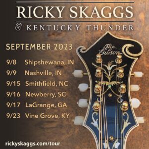 Ricky Skaggs Instagram - Don’t miss your chance to see Ricky Skaggs & Kentucky Thunder live on the road in September! Check out rickyskaggs.com/tour for more details! 
.
📷: @81crowe 
.
#rickyskaggs #rickyskaggsandkentuckythunder #ontour #bluegrassconcert #bluegrassmusic #countrymusic