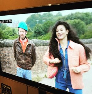 Ricky Wilson Instagram - Tomorrow, 6pm, on CBBC and BBC iPlayer, me and @vicknhope are presenting Britain’s Best Young Artist. Here we are with varying degrees of excitement about jumping off a bridge.