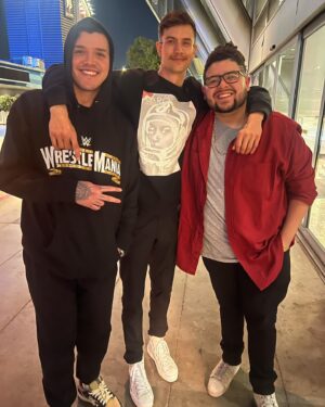 Rico Rodriguez Instagram - WrestleMania Goes Hollywood 🤩🎬🍿
•
•
•
Literally couldn’t have asked for a better weekend! I got to experience BOTH nights of Mania, got to hang out with my peeps and meet some new ones, AND got some Funko pops signed, thanks again @619iamlucha & @adamscherr99 👏🏽 Thank you @wwe & @maverick_oneearup for an amazing time 🙏🏽