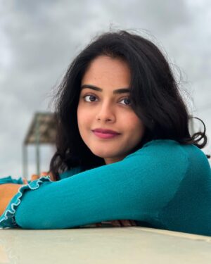 Riddhi Kumar Instagram - Blue is the warmest color 🌧️⚡️