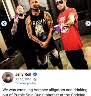Riff Raff Instagram - ME & JELLY ROLL USED TO ALiGATOR WRASTLE BACK AT THE CODEiNE CASTLE 🐊 🤼 🏰