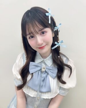 Rika Nakagawa Instagram - .
ネットチェキサイン会のお衣装は、 @ankrouge_official さんでした🩵✨髪のリボンがお気に入りです🐰🎀
