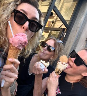 Riley Dandy Instagram - Witnessing my friends getting married in Tuscany was next level. Seeing Italy, Paris and London through my mom and sister’s eyes while they explored for their first time was really special. Traveling with family for an extended period of time teaches you a lot. Drinking hundreds of Aperol spritz increases life expectancy by approximately 43 weeks. Getting tattooed in other countries is the best souvenir. What a beautiful whirlwind of a trip.