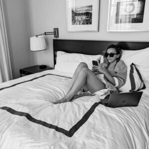Riley Dandy Instagram - Turned 30, worked from bed, ate spaghetti, got upgraded to the penthouse suite and had a topless breakfast on the roof.🍉🍈🥓☀️