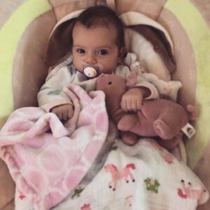 Riley Smith Instagram - I was never a morning person until I got to wake up to this face every day. 
Now, It’s my favorite thing to do.
#8weeks