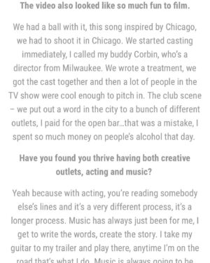 Riley Smith Instagram - I always love having a chat with my UK friends. And a big thank you to 
@offtherecord_uk for sitting down with me to talk about my new release ‘Chocolate’. I sincerely appreciate the love and support!
🙏🍫🇬🇧