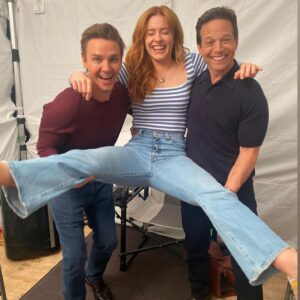 Riley Smith Instagram - The Dad’s are back!!!
#seasonfour #nancydrew 
@iamscottwolf @kennedymcmann 
@cw_nancydrew