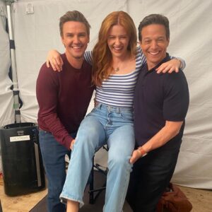 Riley Smith Instagram - The Dad’s are back!!!
#seasonfour #nancydrew 
@iamscottwolf @kennedymcmann 
@cw_nancydrew