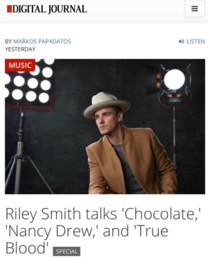 Riley Smith Instagram - I just wanted to thank everyone for their support of my song Chocolate! It truly means so much. It’s personal.
Music has always been vulnerable for me. And these days I don’t release it with agenda, I just hope it resonates with someone. 
Actually that’s a lie. I did have an agenda for releasing it right now.... the worlds in a bad place and I felt like it could use 3 minutes of something that might take their mind off it and make them smile. 
So if it did. Thank you. And if you feel so inclined, please spread the word. 
Shout out to @digitaljournal and @thepowerjournalist for the fun chat and review. 🙏
📸 @bkheadshots