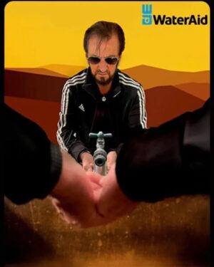 Ringo Starr Instagram - I believe everyone should have clean water and that's why I'm supporting @wateraid ‘s climate campaign this summer. Here’s how you can join and check out my design. Peace and love #OurClimateFight #WaterForAll 😎✌️🌟❤️🎶🥦🌈🍒☮️💧