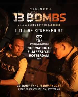 Rio Dewanto Instagram - 💥13 BOM SEGERA MELEDAK DI ROTTERDAM💥

Terpilihnya film 13 Bom di Jakarta untuk program Limelight di International Film Festival Rotterdam (IFFR) 2024, film ini akan ditayangkan di Pathé Schouwburgplein, Rotterdam dari tanggal 29 Januari - 2 Februari 2024. Geser gambar untuk liat jadwalnya!

Pembelian tiket dan info lebih lengkap bisa cek di iffr.com. Warga Dar Der Dor Rotterdam dan sekitarnya, bersiap ya!🔥

#13Bombs
#13BomdiJakarta
#13BomfiJakartaFilm
#iffr2024 
#iffr