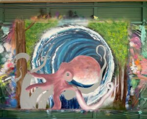 Rio Yamashita Instagram - 「春を背負って、福が来る」
スプレーアート制作過程

#プレバト
#スプレーアート
#sprayart  #art