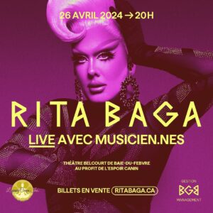Rita Baga Instagram - 2023: la production de grands spectacles, Drag Race Belgique, la fin d’une tournée, un livre, Chanteurs Masqués, les Rendez-vous de la drag, plein de plateaux le fun et de belles rencontres, des chroniques à Bonsoir/Bonsoir et beaucoup, beaucoup de stress et de fonds de teint 😂

2024 sera une année de nouveaux défis et on a bien hâte de vous en parler. En attendant quelques indices et une annonce qui en cache peut-être une autre? 😎

🎶 📺 💿 🎳🇧🇪🇫🇷🇨🇦🇺🇸 ⭐️🪩🎤

BILLETS EN VENTE AU RITABAGA.CA

BONNE ANNÉE À TOUSTES!