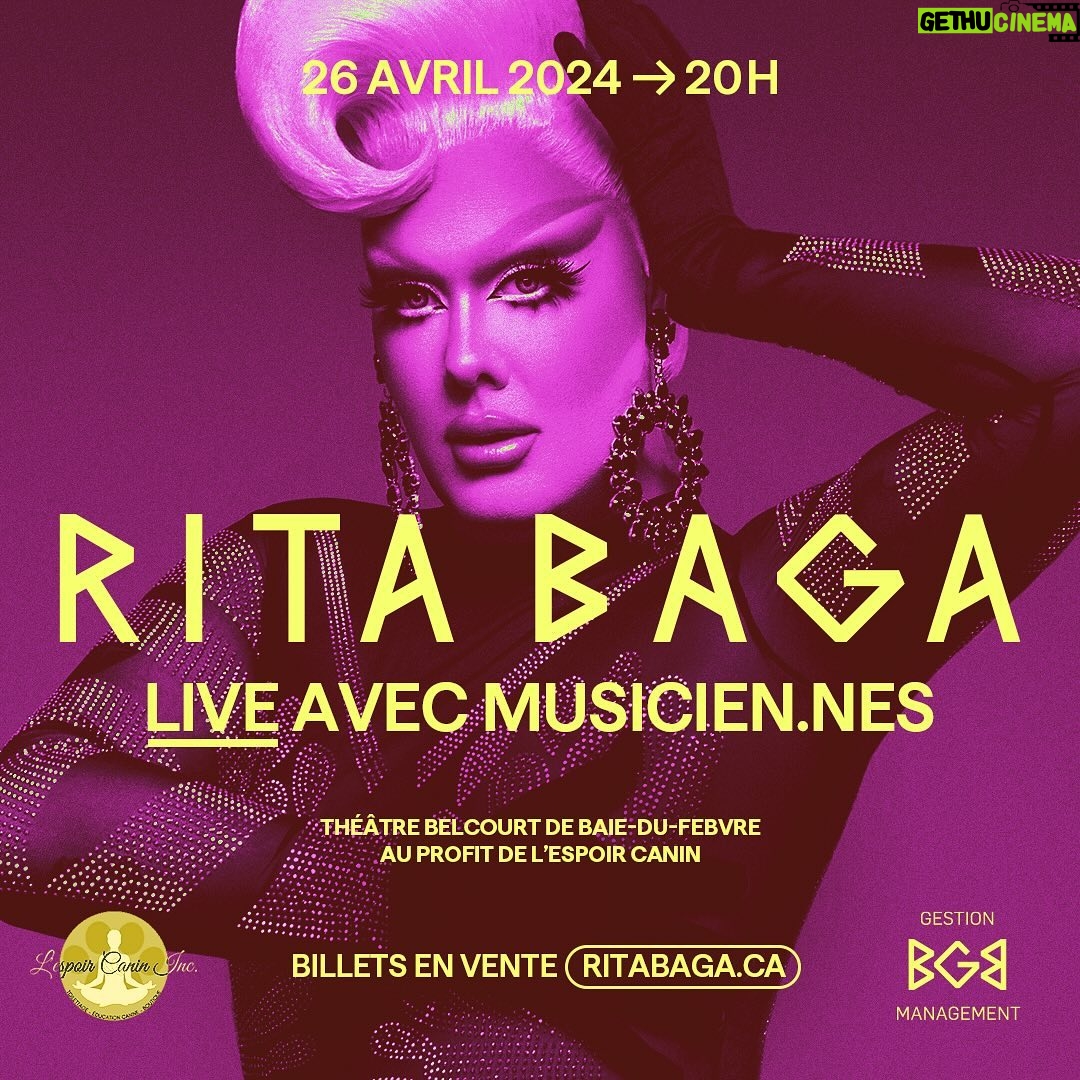 Rita Baga - 3 Likes - 2023: la production de grands spectacles, Drag Race Belgique, la fin d’une tournée, un livre, Chanteurs Masqués, les Rendez-vous de la drag, plein de plateaux le fun et de belles rencontres, des chroniques à Bonsoir/Bonsoir et beaucoup, beaucoup de stress et de fonds de teint 😂
2024 sera une année de nouveaux défis et on a bien hâte de vous en parler. En attendant quelques indices et une annonce qui en cache peut-être une autre? 😎
🎶 📺 💿 🎳🇧🇪🇫🇷🇨🇦🇺🇸 ⭐️🪩🎤
BILLETS EN VENTE AU RITABAGA.CA
BONNE ANNÉE À TOUSTES!