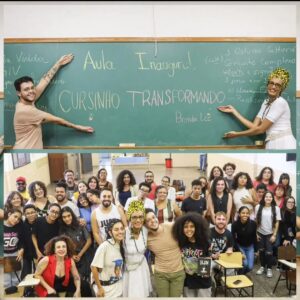 Rita von Hunty Instagram - Das alegrias da jornada!

Sábado passado, me uni à nossa deputada @acarolinaiara para dar a aula de abertura do @cursinho_transformando em Itaquera!

O cursinho vai criar um espaço de acolhimento e aprendizagem sem lgbtfobia ou outros preconceitos para todas pessoas que desejam mais ferramentas para ingressar nas universidades!

Foi um prazer estar ao lado de tanta gente bacana, conhecer os e as professoras f0d4 que vão tocar essa célula e ajudar na luta social.

Ainda contamos com intervenções de slam e poesia da maravilhosa @mone_poetisa organizadas pela companheira de luta @vanmonteiros 

Lutar !