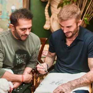 Ritesh Sidhwani Instagram - What’s better than meeting the legendary @davidbeckham ? Meeting him twice in one day. 
His warmth and grace are as remarkable as his talent. Thank you @sonamkapoor and @anandahuja for being the perfect hosts and for a wonderful evening.