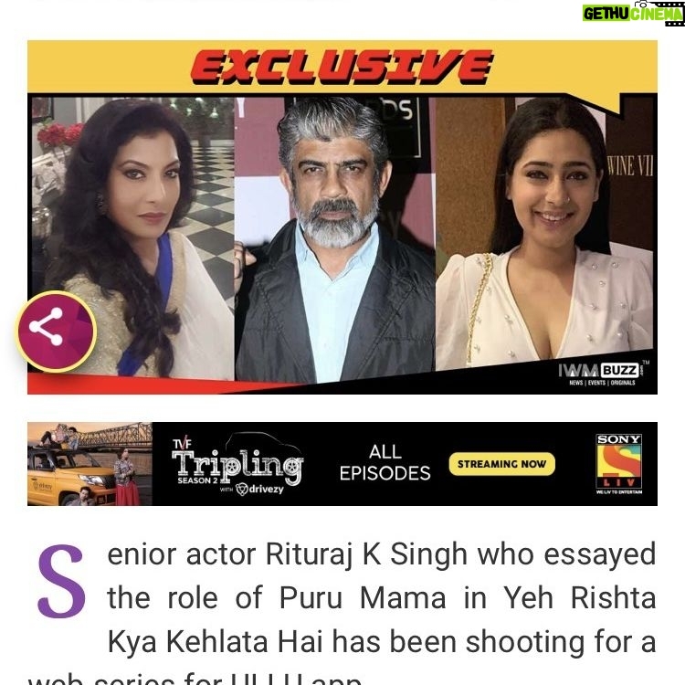Rituraj Singh - 462 Likes - A New Role; A New Story; A New Platform. Thank You Universe š