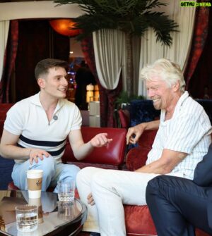 Riyadh Khalaf Instagram - Some shots from my interview with @richardbranson at the 40th birthday of @virginatlantic in @vegas. Can’t wait to share some of the hilarious and inspirational stories from the man who made it happen against all odds ✈️ (📷: @_adamgerrard_)