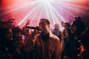Riz Ahmed Instagram - Can’t explain how special the energy was last night, how emotional it was doing my first gig in four years and telling this story of The Long Goodbye to you. This story we’ve lived in for generations. Hearing you shout it back to me, rewriting the ending with your energy, it was just next level. Thank you London for being the first to ever hear this album live. Cannot wait to do it again. So… where do we go next?

Photos: @del_photos