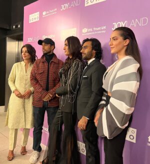 Riz Ahmed Instagram - You might hear a lot of talk about how @Joylandmovie is a groundbreaking film. And it is. First Pakistani film to get into Cannes Film Festival, first to win all these awards across the world, first queer love story to be released in Pakistan and first to make an impact like this. But beyond all of those ways it makes history, I guarantee you this film will just make you laugh, smile, and cry. Amazing storytelling, writing, acting, and artistry. Our mission at Left Handed Films is GO LEFT - and this film does that, flipping the script in so many ways. Go see what all the fuss is about. Open in theatres in NYC now, in LA on Friday, April 21 and more cities from April 24.

Written & Directed by @saim.sadiq 

Produced by @apoorvagc, @sarmadkhoosat, Sabiha Sumar & @laurenmann36 

Starring #AliJunejo, @rastisthirdact, @onlyalinakhan, @sarwatg, @sohailsameerofficial, @salmaan_peer & @thesaniasaeed 

Producers: @kathryn.m.moseley, @omridge, @aprilshih & Katharina Otto-Bernstein
Executive Producers: @malala, #RaminBahrani, #WilliamOlsson, #JenGoyneBlake, @tiffanyboyledonnermayer, @ramolaw, #OlegDubson, #KathrinLohmann, @hcprasad, @sukanyapuvvula & @oerockets

Director of Photography: @joesaa
Production Design: @kanwalkhoosat
Co-Producer: @sanajafri14 & Jamila Wenske
Editors: @jasminft & @saim.sadiq
Co-Writer: @magsbriggs 
Original Score: @abdullah.s.siddiqui
Costume Design: @zoyaahassan, @ayeshaimrankhoosat
Casting Director: @sanajafri14