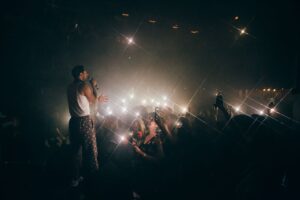 Riz Ahmed Instagram - Can’t explain how special the energy was last night, how emotional it was doing my first gig in four years and telling this story of The Long Goodbye to you. This story we’ve lived in for generations. Hearing you shout it back to me, rewriting the ending with your energy, it was just next level. Thank you London for being the first to ever hear this album live. Cannot wait to do it again. So… where do we go next?

Photos: @del_photos