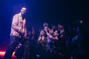 Riz Ahmed Instagram - Can’t explain how special the energy was last night, how emotional it was doing my first gig in four years and telling this story of The Long Goodbye to you. This story we’ve lived in for generations. Hearing you shout it back to me, rewriting the ending with your energy, it was just next level. Thank you London for being the first to ever hear this album live. Cannot wait to do it again. So… where do we go next?

Photos: @del_photos