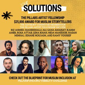 Riz Ahmed Instagram - Today we are launching a solution - a grant to Muslim filmmakers and a blueprint for the industry to take up NOW, with @inclusionists @pillarsfund @fordfoundation @mahershalaali @minib622 @karimamer33 @rosaetlesgarconsattab @imlenakhan @hasanminhaj @jehane11 @ramy 
⁣⁣⁣
please help spread the word. ⁣⁣⁣
⁣⁣⁣
More info at: ⁣⁣⁣
pillarsfund.org/muslims-in-film