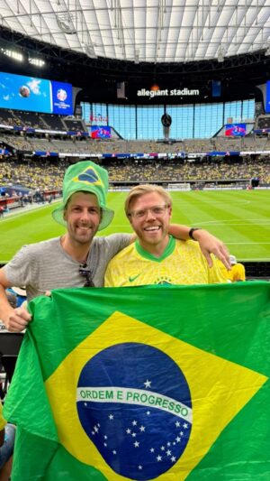 Rob Beckett Instagram - Forget the Euros! I’m Brazil till I die! 🇧🇷🇧🇷🇧🇷