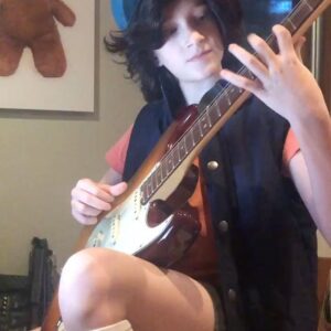 Rob Corddry Instagram - My 12yo daughter (dressed as Dipper Pines from Gravity Falls) shreds it...
