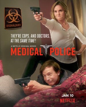 Rob Corddry Instagram - Attention staff, what do you call a web-making contest between spiders? A spin-off. 
From the world of Childrens Hospital comes MEDICAL POLICE. They’re cops AND their doctors, at the same time! What?!
New half hour comedy explodes all over you on January 10th on @netflix 
@netflixisajoke 
@robhuebel @hayeslady