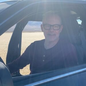 Rob Corddry Instagram - One year ago we started filming @topgearamerica .  A few days later I modded an old police cruiser to travel at the speed of “HOLYSHIT!” and to sound like an angry dire wolf. I sometimes listen to this sound to help me sleep at night. 

Top Gear America premieres FRIDAY on @MotorTrendApp,  #TopGearAmerica
