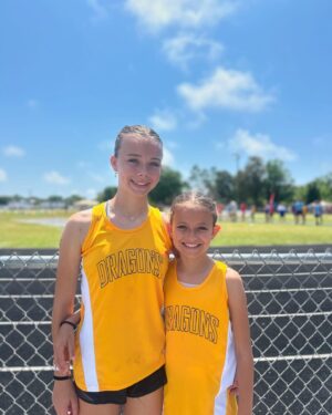 Rob Mariano Instagram - I’m so so proud of my track stars! #CarinaRose and her sister #AdelinaRose absolutely crushed the competition today. Carina placed 1st in the 100m and 4x 100m relay 2nd in the  200m and Adelina got 2nd in 4x 100m relay! #GoDragons #Champions