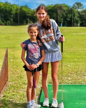 Rob Mariano Instagram - Sunday Funday at the Driving Range!!!⛳️ 
#LuciaRose and #AdelinaRose