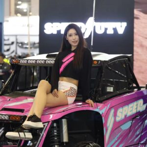 Robby Gordon Instagram - @SpeedUTV is on Display at the World Famous GT Show in Suzhou this weekend. March 29 - 31, 2024 at Suzhou International Expo Centre in Suzhou,

If you are attending the event stop by Booth 77🤪 imagine that Booth 77

Our SPEED booth number is D1-77 (No. 77, Floor 1, Hall D), 

On Display we have  the @speedutv Diablo and ElJefe ans well as many of our SPEED accessories. 

A few of my US friends like Sue Mead and Amy were super excited to see the latest Speed Cars and they had to jump in them last night 😳🤪 Sue has actually finished the Dakar Rally…… 

Please say Hi to our Amazing SPEED Team!!!!