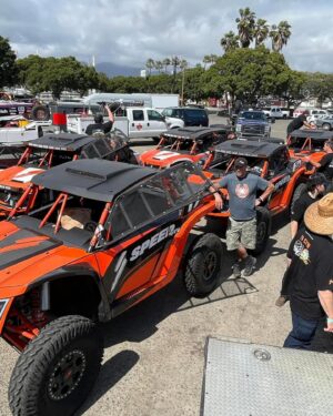 Robby Gordon Instagram - @norraracing_official Technical inspection is underway at the Riviera convention center in downtown Ensenada all the speed cars are lined up. It’s go time. @speedutv