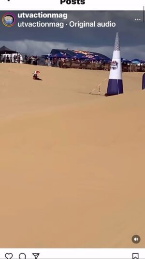 Robby Gordon Instagram - Race 2 at Sand Scramble. @madmaxgordon Started 2nd Row 18th and made it to 4th before he was off line and got in the soft sand and decide to cartwheel a Speed UTV.  On my car #17  I stopped and checked on Max when he crashed so@I lost about 45 seconds there and after I did that I checked on another racer who crashed on lap 1 also so yes I was way behind but the car ran the whole race and it was fast. I think on lap 4 I had the second fastest lap so the Dune and Destroy video is not that accurate🤪