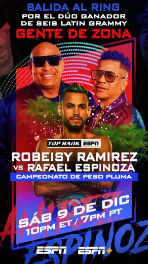 Robeisy Ramirez Instagram - Muy agradecido de @alexandergdz por su gran apoyo. Para mí y toda la comunidad cubana del Sur de la Florida es un honor que el icónico dúo @gentedezona me acompañe el sábado en mi salida al ring. #ElTrenRamirez🚂👑🇨🇺