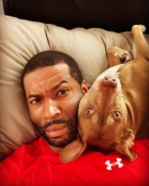 Robert Christopher Riley Instagram - This Dog...I tell ya. #Joy #Tater #Culhane #Dynasty #RobRileyNYC #BlackLivesMatter