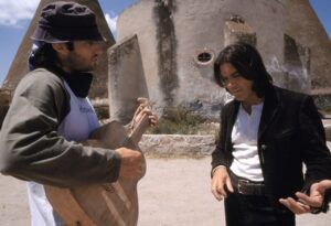 Robert Rodriguez Instagram - #TBT 2001 Behind the scenes of #OnceUponATimeInMexico going over the guitar intro with @antoniobanderas!