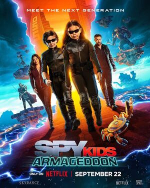Robert Rodriguez Instagram - Proud to share the next chapter in our family franchise -  Spy Kids: Armageddon. Sept 22. Only on Netflix!