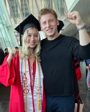 Robi Ludwig Instagram - Sending a big congrats to my daughter @jaimie.ludwig for graduating with honors from @bostonu this weekend. We all loved sharing this special moment withe you. I know you will be tremendously successful in your chosen field. Cheers to the journey ahead.🥂 I am so excited for you! Xoxxoxoxo