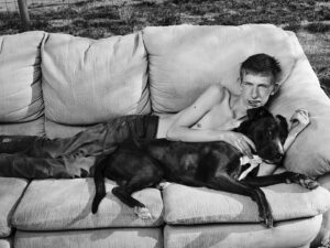 Robin de Puy Instagram - No.1 or No.2? 

Randy with his dog a couple of months ago. Wish I could be there now. ❤️