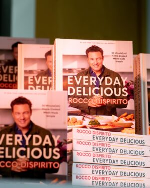 Rocco DiSpirito Instagram - Last night, we had the pleasure of hosting Chef Rocco DiSpirito and Kat Kinsman, Executive Features Editor at Food & Wine magazine to celebrate Chef Rocco’s new cookbook, “Everyday Delicious.” 🥘🍜

Friends gathered for an evening of tasty bites from the new cookbook, including 100-Year Tonkatsu Sandos, Fried Chicken Meatballs in Spicy Vodka Sauce, and Tuna Avocado Furikake Crudo 👏 Our guests took home a signed edition of the cookbook and new ideas for the kitchen!

We were joined by members of our Legacy Society, who have chosen to support our work by including God’s Love in their estate plans. Thank you to all who attended and for your continued support! ❤️

You can find Chef Rocco at the Food Network New York City Wine and Food Festival (@nycwff) this October! Find out more at nycwff.org.

Photos: @lydialeephoto 📸
@foodnetwork