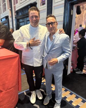 Rocco DiSpirito Instagram - What an honor to be a part of the City Meals on Wheels benefit last week. The incredibly generous guests were part of raising almost 1 million dollars that evening. Wow! Besides the incredible guests, I was thrilled to be amongst some of the greatest restaurant people in the world. @chefjwaxman @drewnieporent @roccodispirito @scottconant @danielboulud #citymealsonwheels