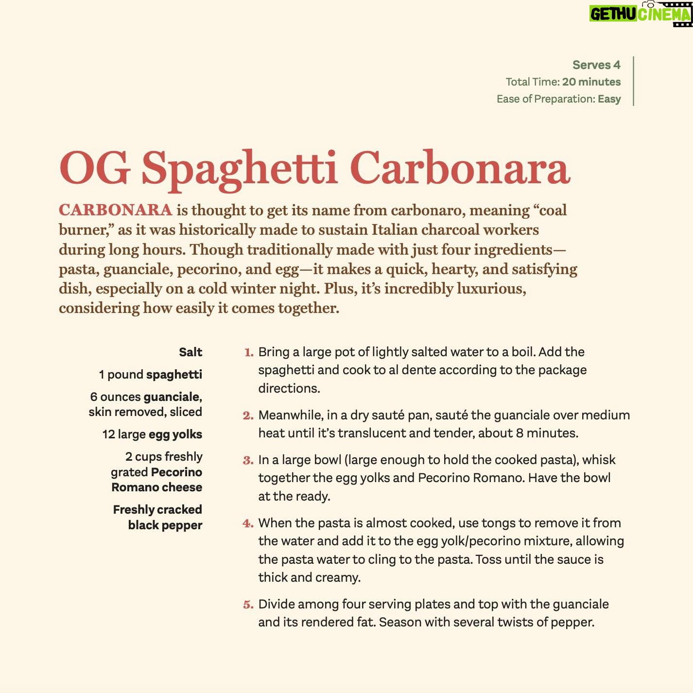Rocco DiSpirito - 780 Likes - OG Spaghetti Carbonara! One of my personal favorite recipes from #EverydayDelicious that I can’t wait to share with you all!
#eat #eater #goodeats #instayum #instadelicious #foodies #nycfood #nycfoodies #foodiesofinstagram #instaeats
#chefsofinstagram #cheflife #chefstyle #chef #chefs #spaghetti #carbonara