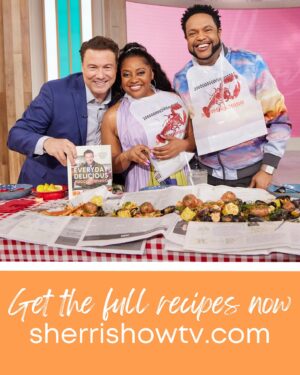 Rocco DiSpirito Instagram - BOIL IT UP! ➡️ Rocco DiSpirito puts his #everydaydelicious spin on a seafood boil! 🦀 Get the FULL RECIPES now at SherriShowTV.com!

#sherrishepherd #sherrishowtv  #sherri #besttimeindaytime #cooking #foodie #foodstagram #seafoodboil