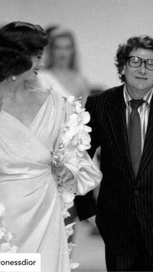 Rochelle Redfield Instagram - Discovered this post today of my YSL wedding - YVES toujours! ❤️ #rivegauche #yvessaintlaurent #love